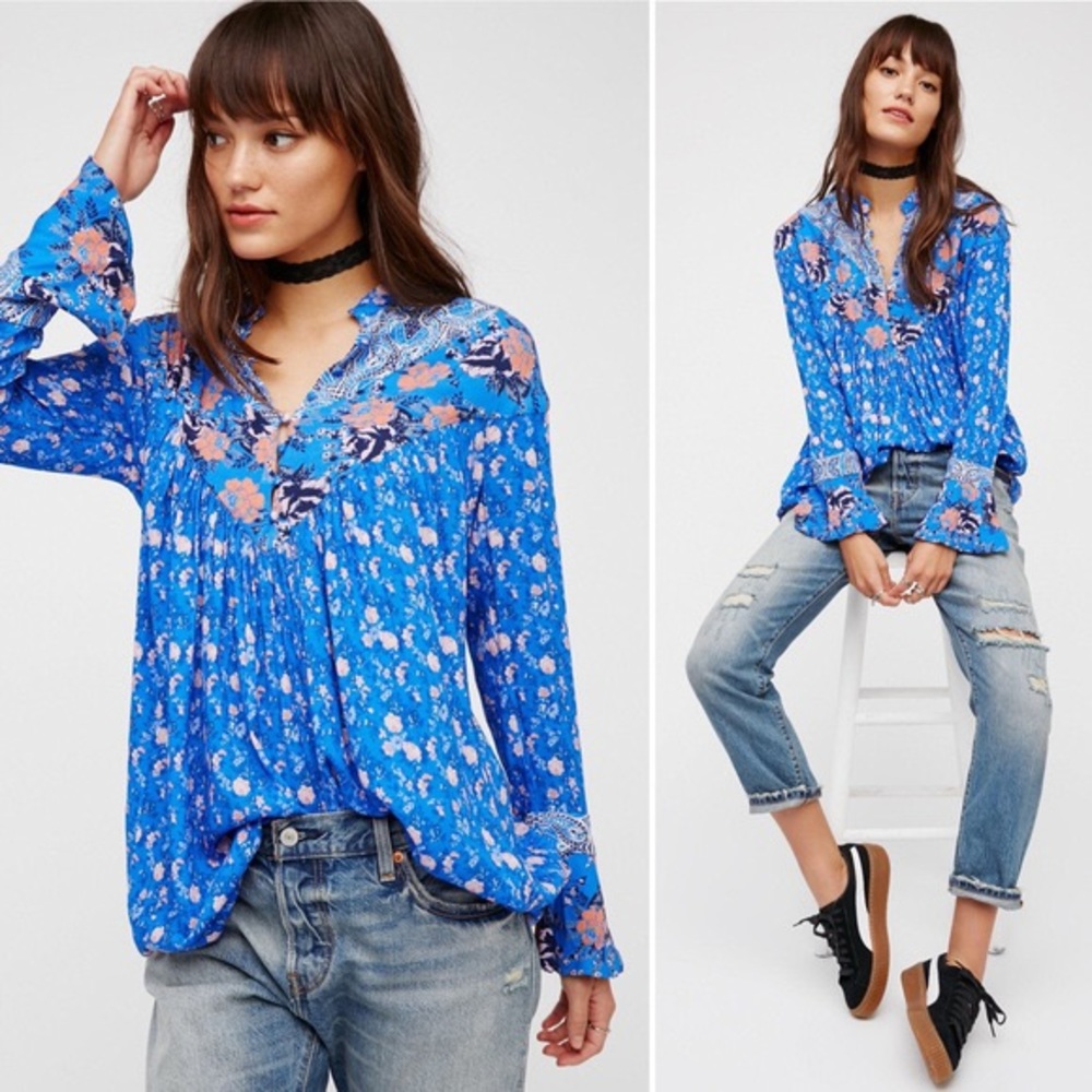 Free People Wildflower Fields’ tunic dress EUC